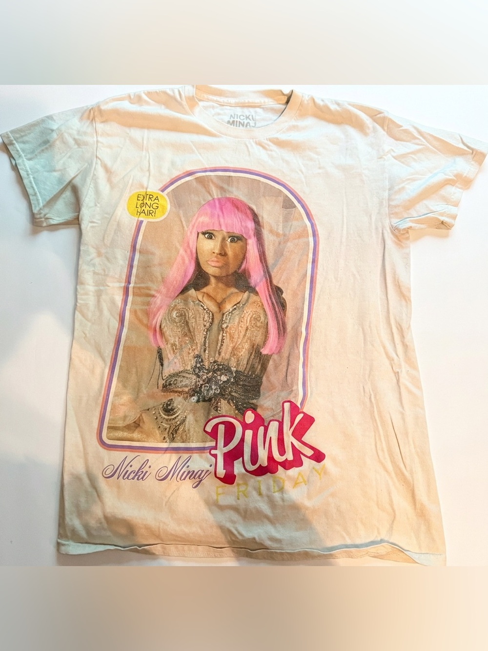 Nicki Minaj Pink Graphic Portrait T-Shirt Women’s Medium - Picture 2 of 2